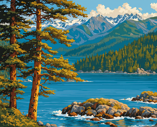 Canada Collection - Clayoquot Sound, British Columbia (13) - Van-Go Paint-By-Number Kit
