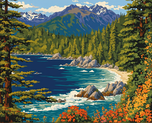 Canada Collection - Clayoquot Sound, British Columbia (14) - Van-Go Paint-By-Number Kit