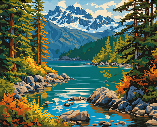 Canada Collection - Clayoquot Sound, British Columbia (15) - Van-Go Paint-By-Number Kit
