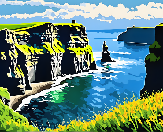 Amazing Places OD (29) - Cliffs of Moher, Ireland - Van-Go Paint-By-Number Kit