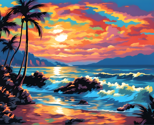 Coastal Twilight - Van-Go Paint-By-Number Kit