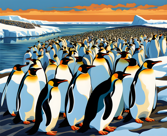 Antarctica Collection PD (21) - Colossal Penguin Colonies - Van-Go Paint-By-Number Kit