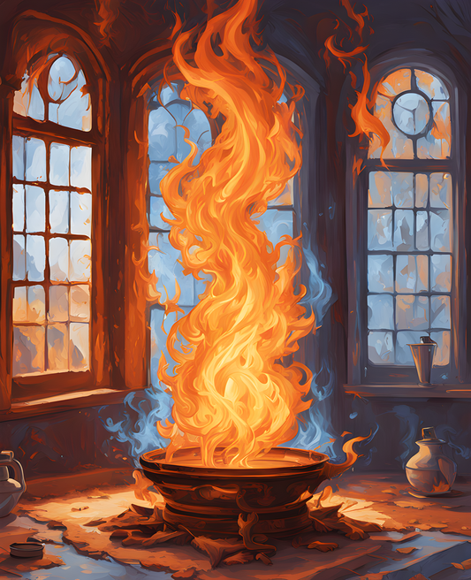 Cooling Flame (1) - Van-Go Paint-By-Number Kit