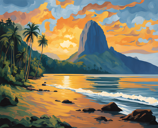 Costa Rica Collection PD (6) - Corcovado National Park - Van-Go Paint-By-Number Kit