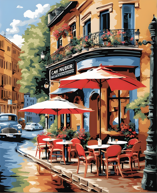 Corner Café - Van-Go Paint-By-Number Kit