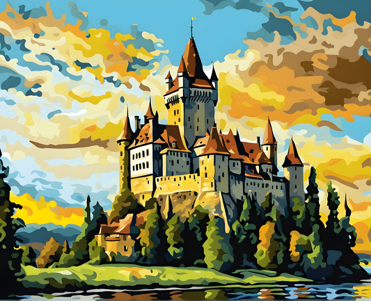 Castles OD - Corvin Castle, Romania (58) - Van-Go Paint-By-Number Kit