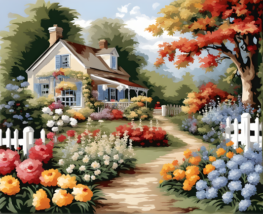 Country garden - Van-Go Paint-By-Number Kit