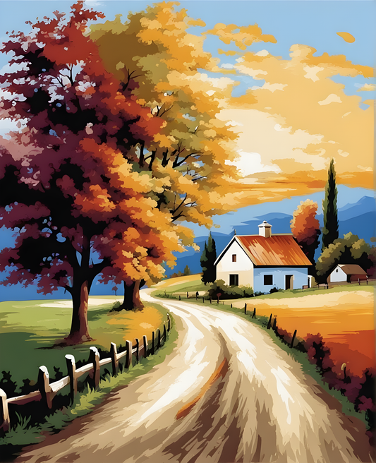 Countryside Road (1) - Van-Go Paint-By-Number Kit