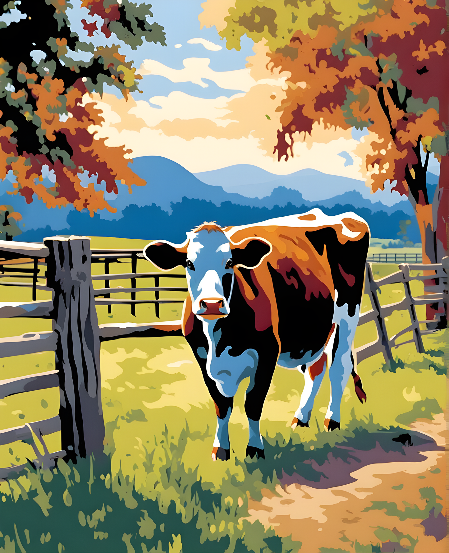 Cow Ranch - Van-Go Paint-By-Number Kit
