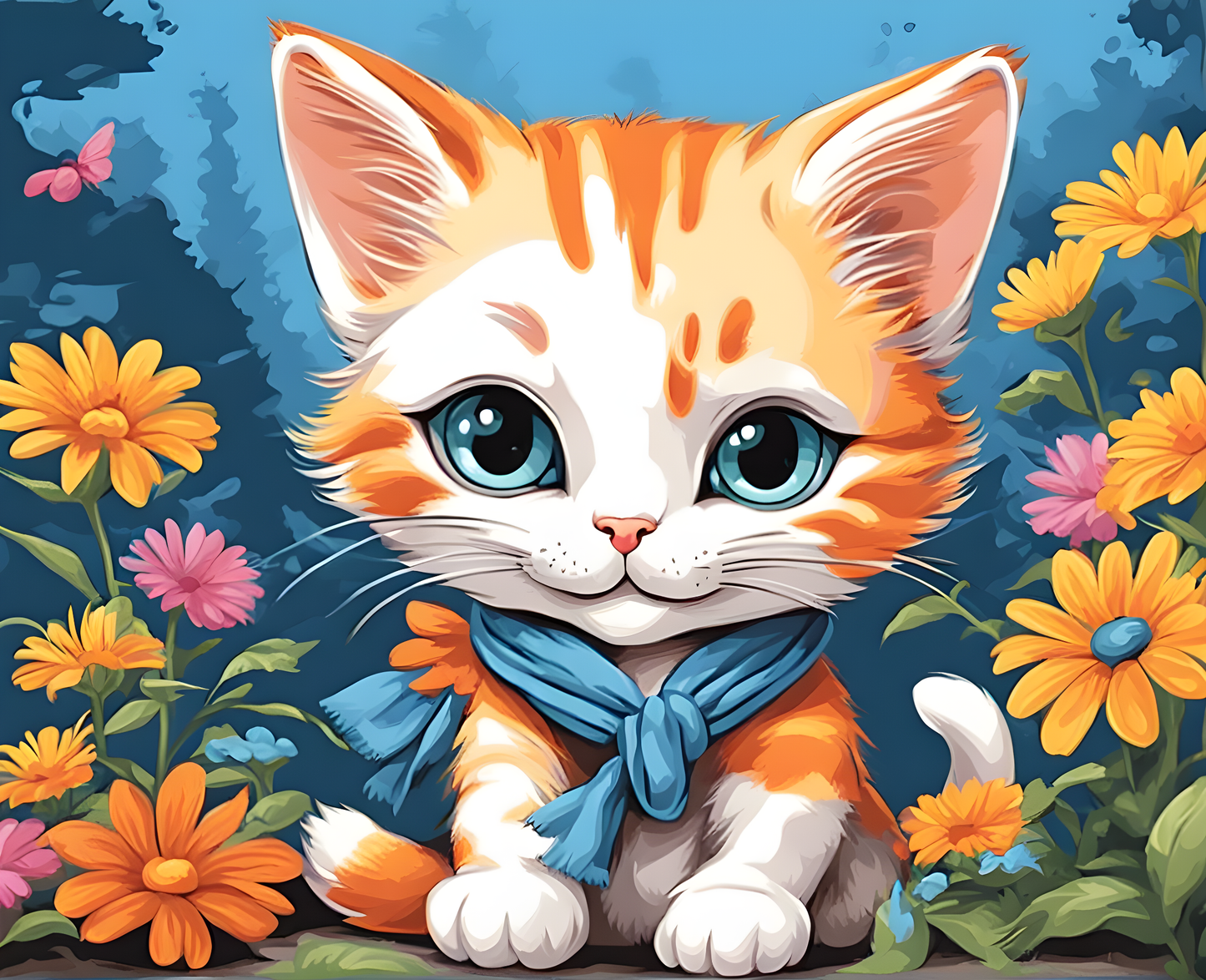 Cute Kitty (1) - Van-Go Paint-By-Number Kit