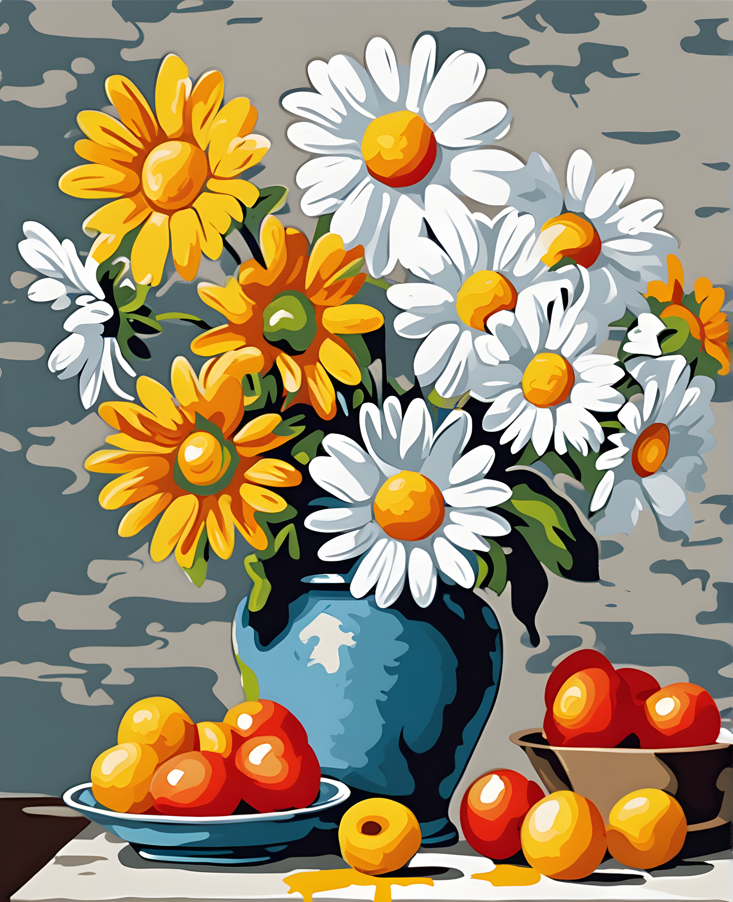 Flowers Collection OD (63) - Daisies - Van-Go Paint-By-Number Kit