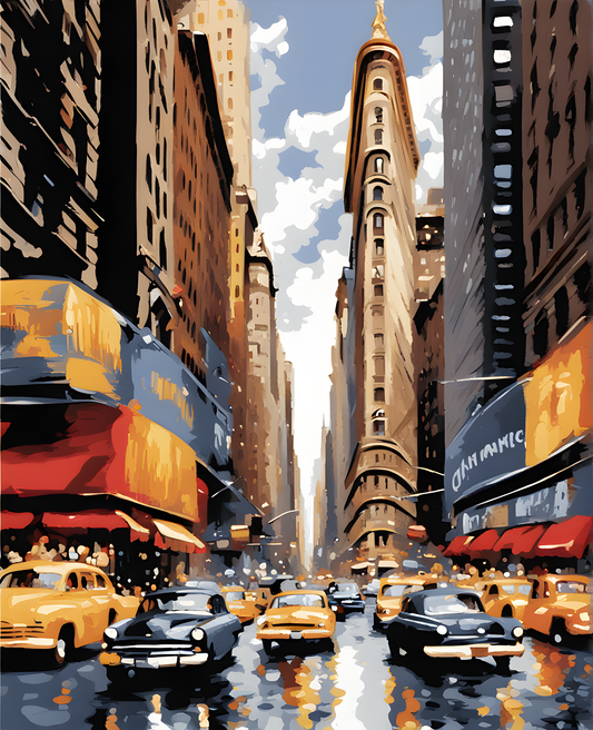 Delmonico's, New York City - Van-Go Paint-By-Number Kit
