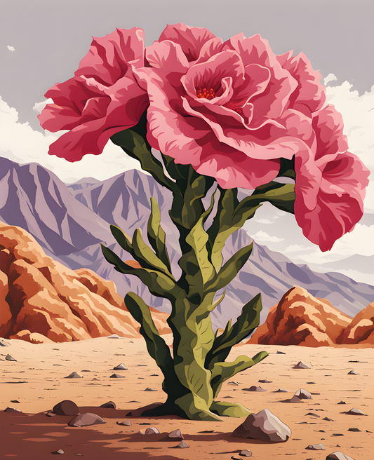 Desert Rose (2) - Van-Go Paint-By-Number Kit