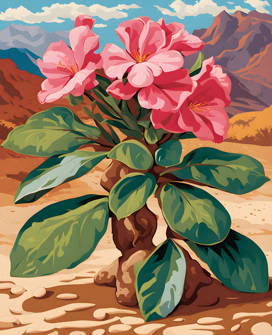 Desert Rose (1) - Van-Go Paint-By-Number Kit