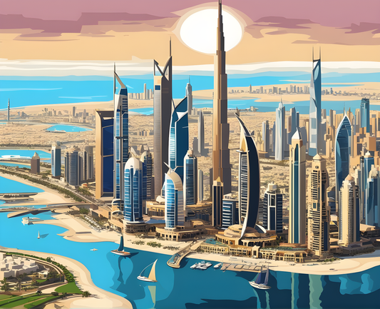 Amazing Places OD (39) - Dubai, United Arab Emirates - Van-Go Paint-By-Number Kit