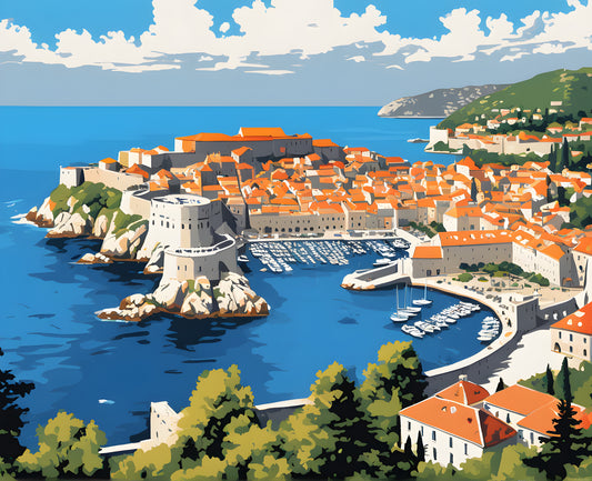 Amazing Places OD (42) - Dubrovnik, Croatia - Van-Go Paint-By-Number Kit