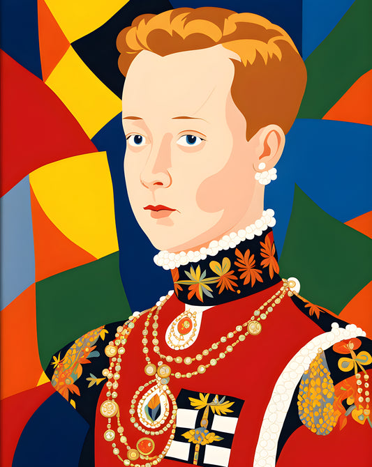 Royal Portrait PD (37) - Edward VI of England - Van-Go Paint-By-Number Kit