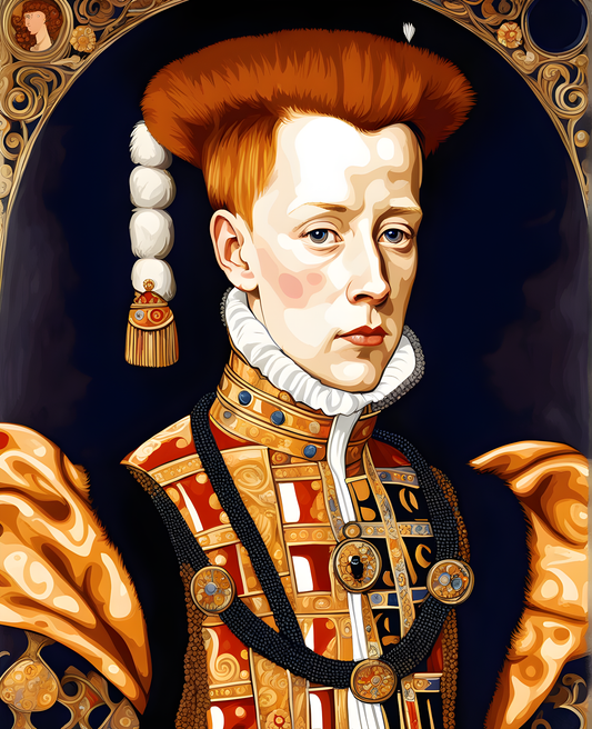 Royal Portrait PD (34) - Edward VI of England - Van-Go Paint-By-Number Kit