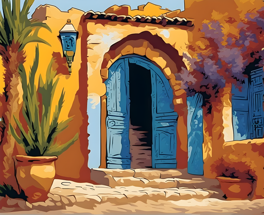 Eentrance to the Kasbah - Van-Go Paint-By-Number Kit