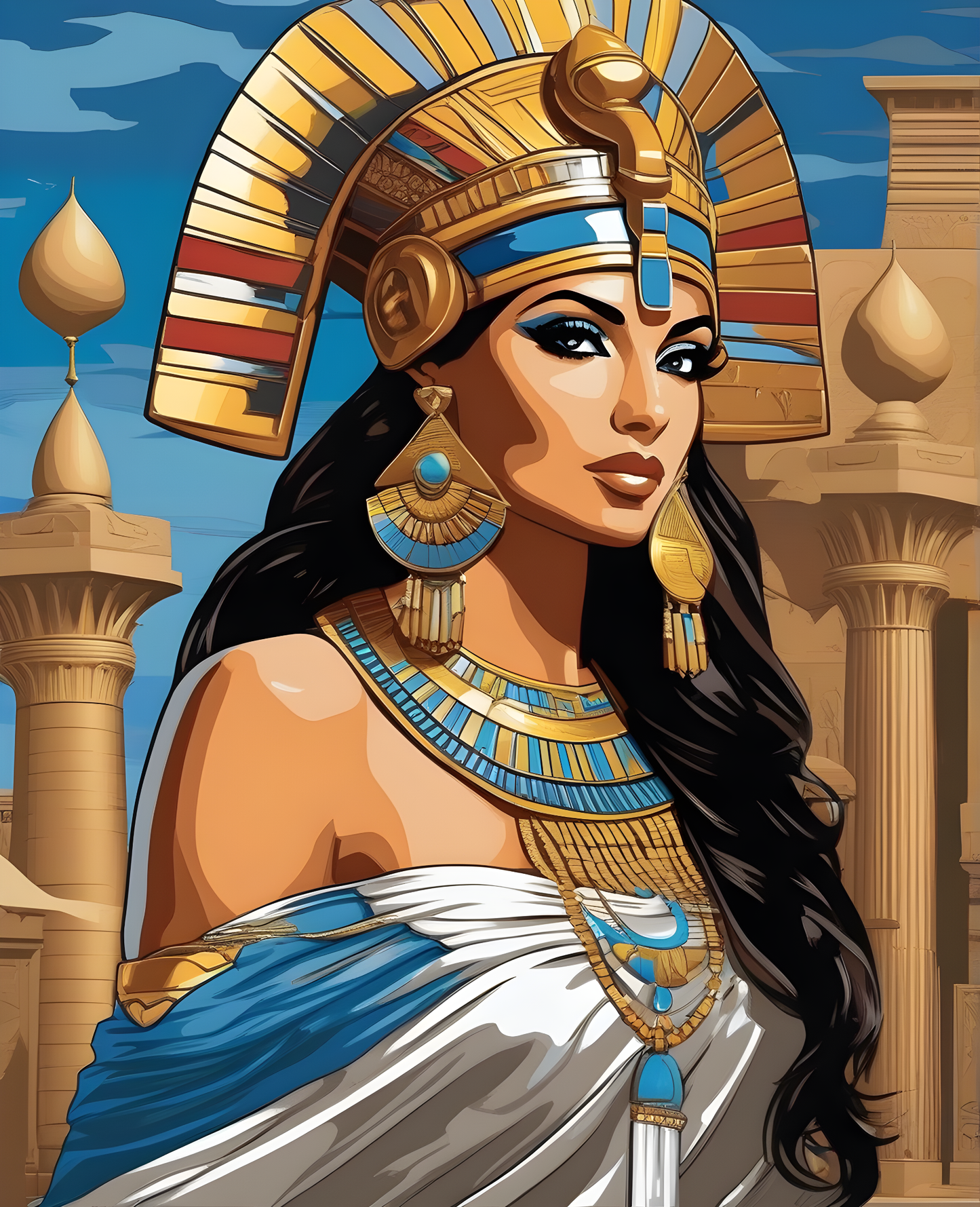 Egyptian Princess (8) - Van-Go Paint-By-Number Kit