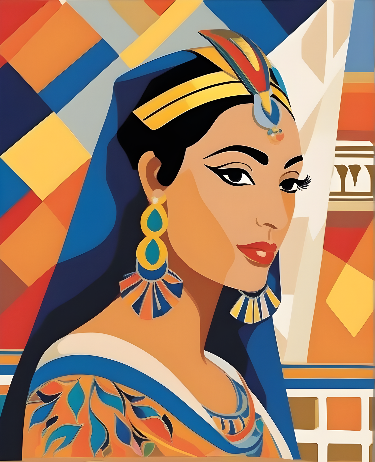 Egyptian Princess (7) - Van-Go Paint-By-Number Kit