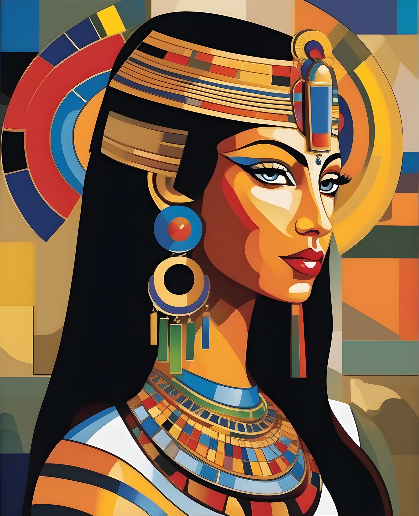 Egyptian Princess (6) - Van-Go Paint-By-Number Kit