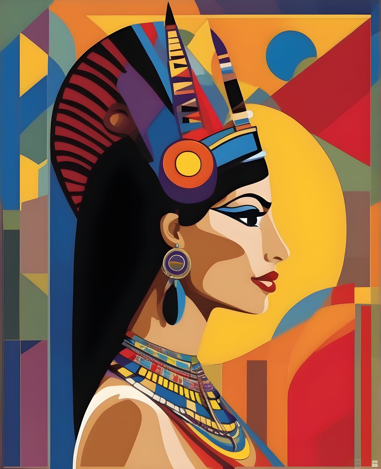 Egyptian Princess (2) - Van-Go Paint-By-Number Kit