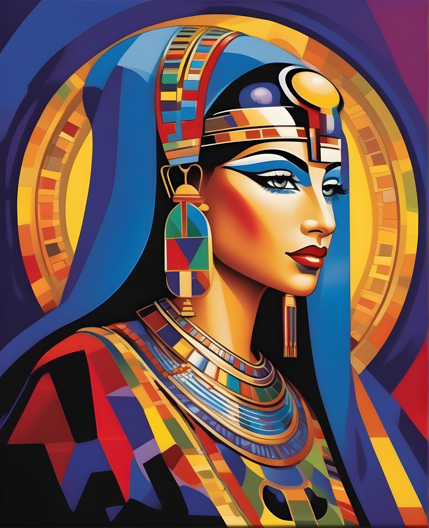 Egyptian Princess (5) - Van-Go Paint-By-Number Kit