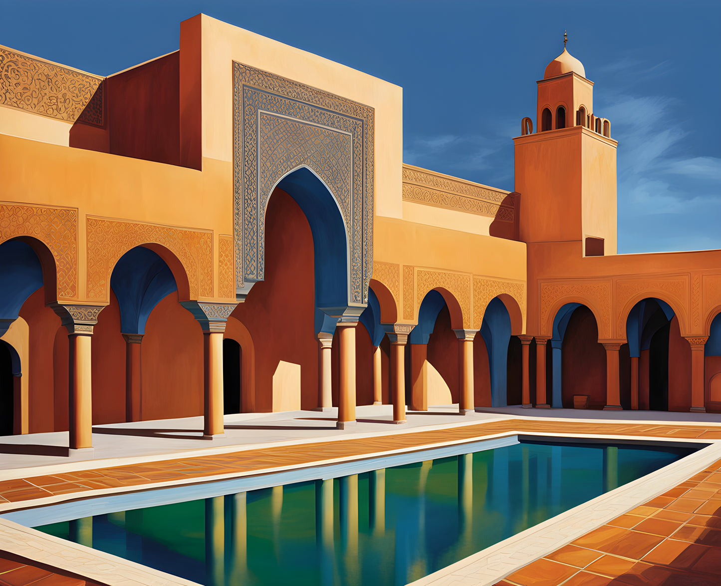 Morocco Collection PD (59) - El Badi Palace, Marrakesh - Van-Go Paint-By-Number Kit