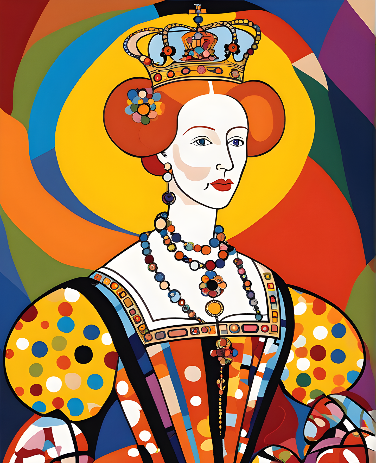 Royal Portrait PD (9) - Queen Elizabeth I of England - Van-Go Paint-By-Number Kit