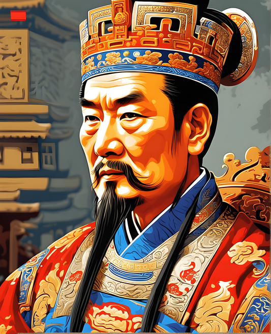 China Collection PD (25) - Emperor Gao of Han - Van-Go Paint-By-Number Kit