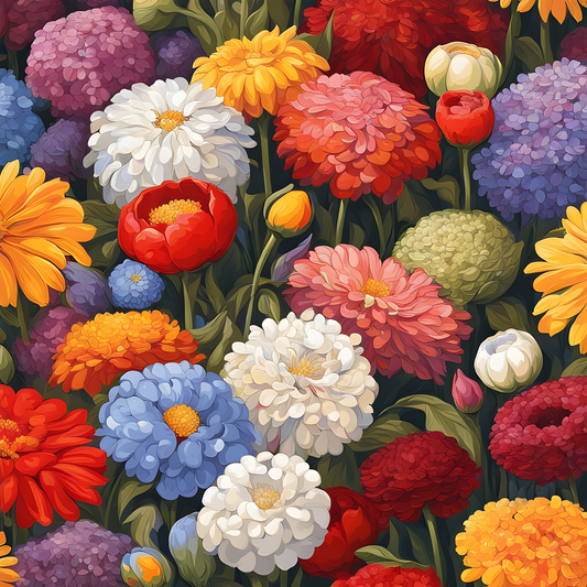 European Flowers - Van-Go Paint-By-Number Kit