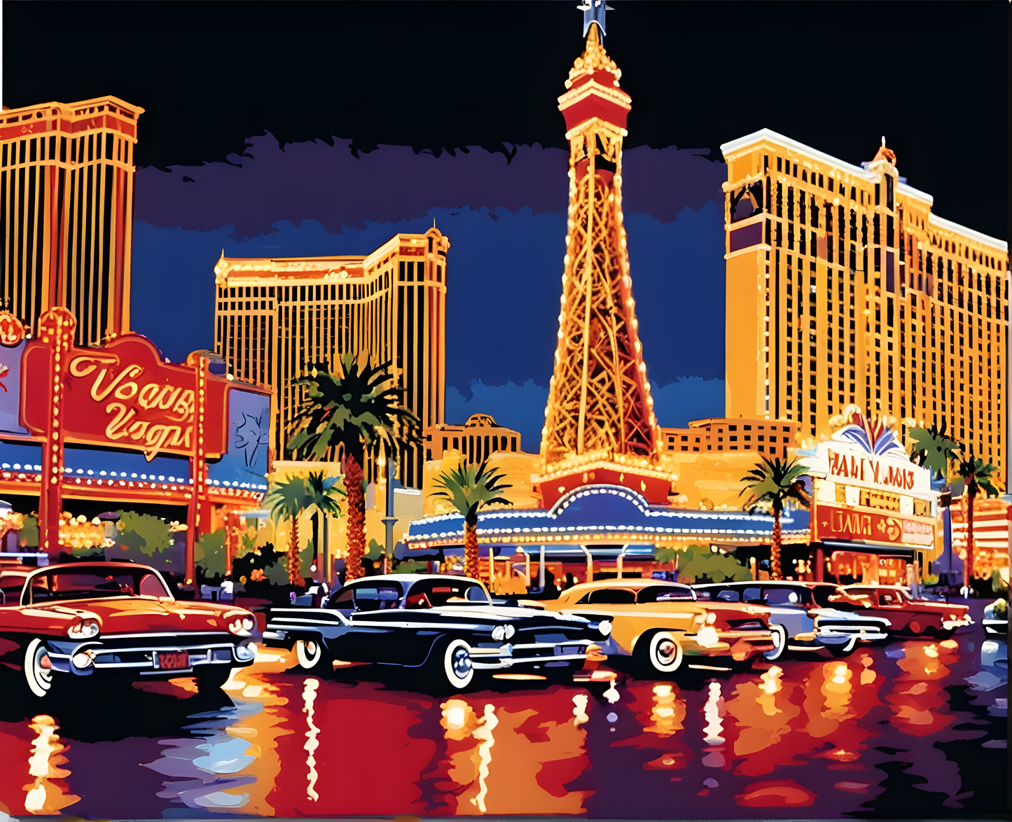 Evening in Vegas (3) - Van-Go Paint-By-Number Kit