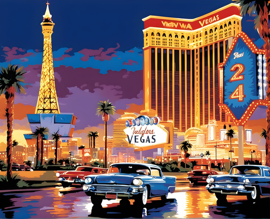 Evening in Vegas (2) - Van-Go Paint-By-Number Kit