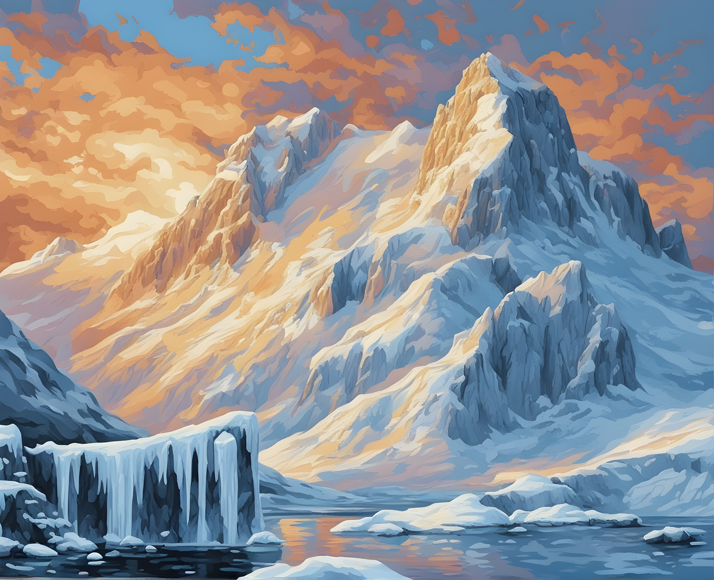 Amazing Places OD (53) - Antarctica - Van-Go Paint-By-Number Kit