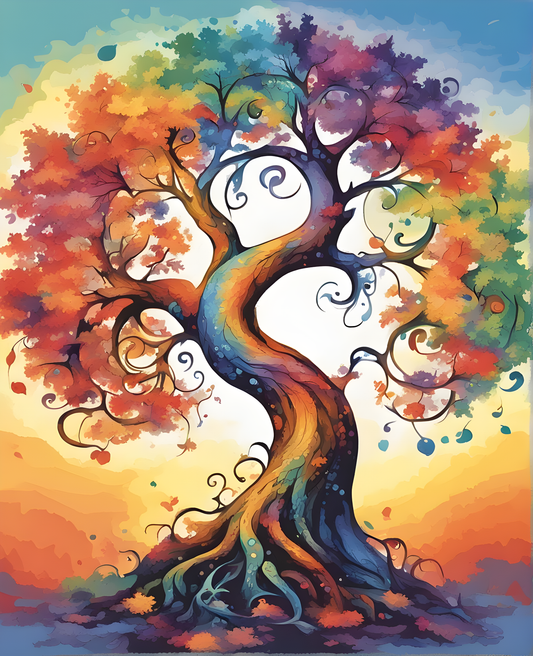 Fantasy Tree (2) - Van-Go Paint-By-Number Kit