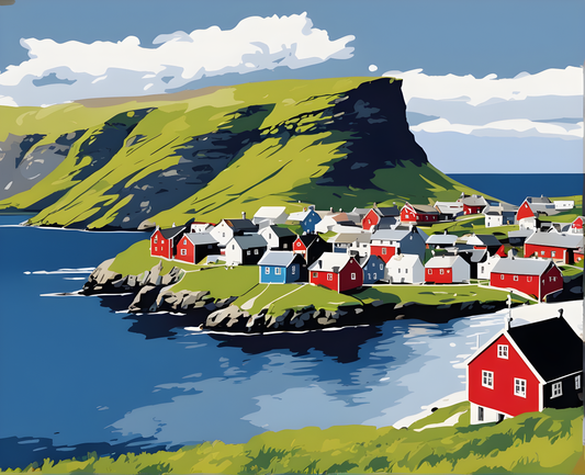 Amazing Places OD (56) - Faroe Islands, Denmark - Van-Go Paint-By-Number Kit