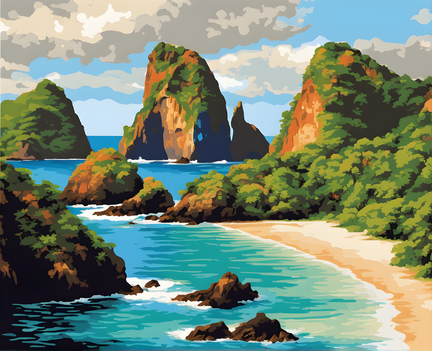 Amazing Places OD (57) - Fernando de Noronha, Brazil - Van-Go Paint-By-Number Kit