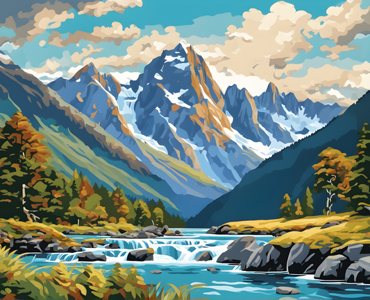 Amazing Places OD (62) - Fiordland National Park, New Zealand - Van-Go Paint-By-Number Kit