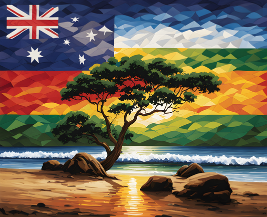 Australia Collection PD (126) - Flag of Australia - Van-Go Paint-By-Number