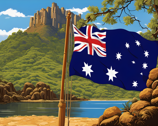 Australia Collection PD (116) - Flag of Australia - Van-Go Paint-By-Number