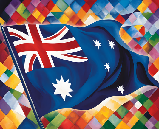 Australia Collection PD (124) - Flag of Australia - Van-Go Paint-By-Number