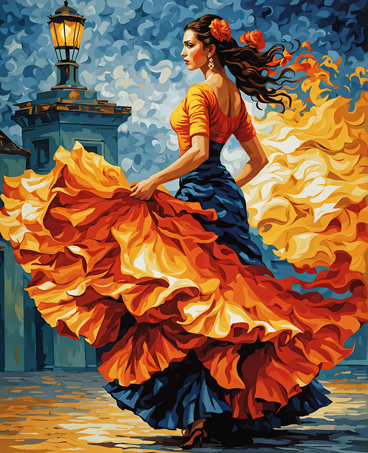 Flamenco dancer PD (1) - Van-Go Paint-By-Number Kit