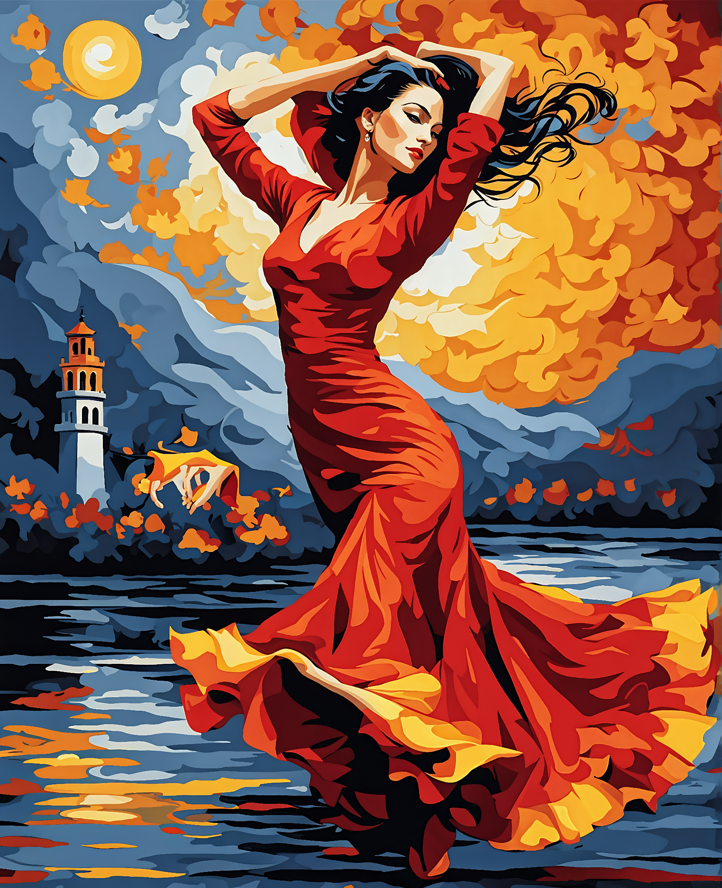 Flamenco dancer PD (2) - Van-Go Paint-By-Number Kit