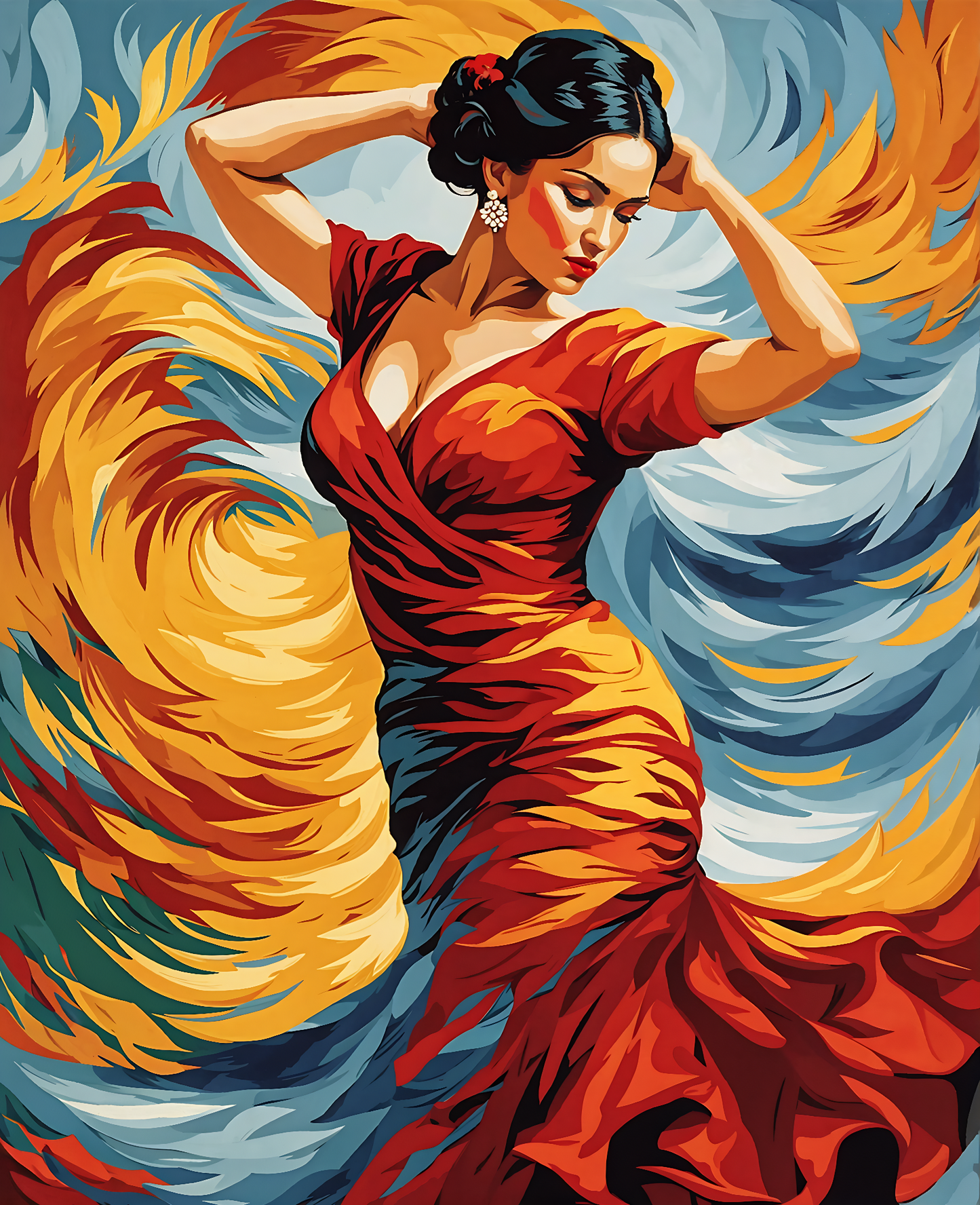 Flamenco dancer PD (5) - Van-Go Paint-By-Number Kit