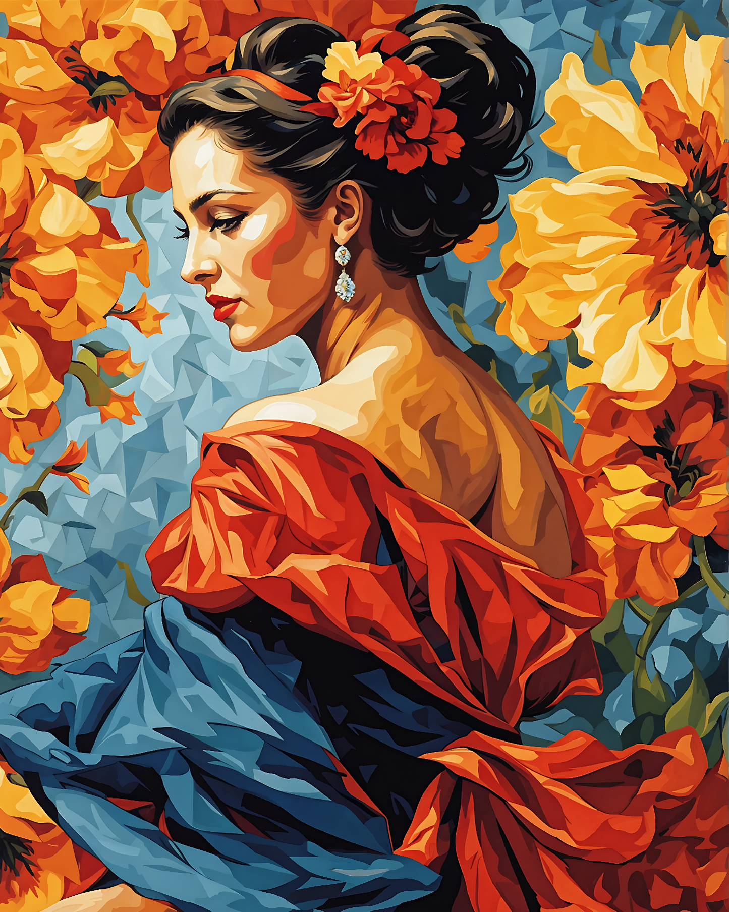 Flamenco dancer PD (4) - Van-Go Paint-By-Number Kit