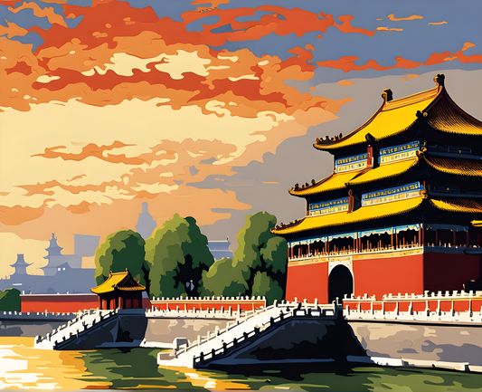 Amazing Places OD (65) - Forbidden City, Beijing, China - Van-Go Paint-By-Number Kit