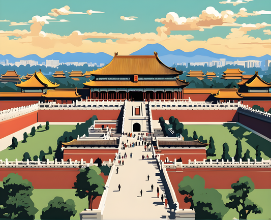 Amazing Places OD (64) - Forbidden City, Beijing, China - Van-Go Paint-By-Number Kit
