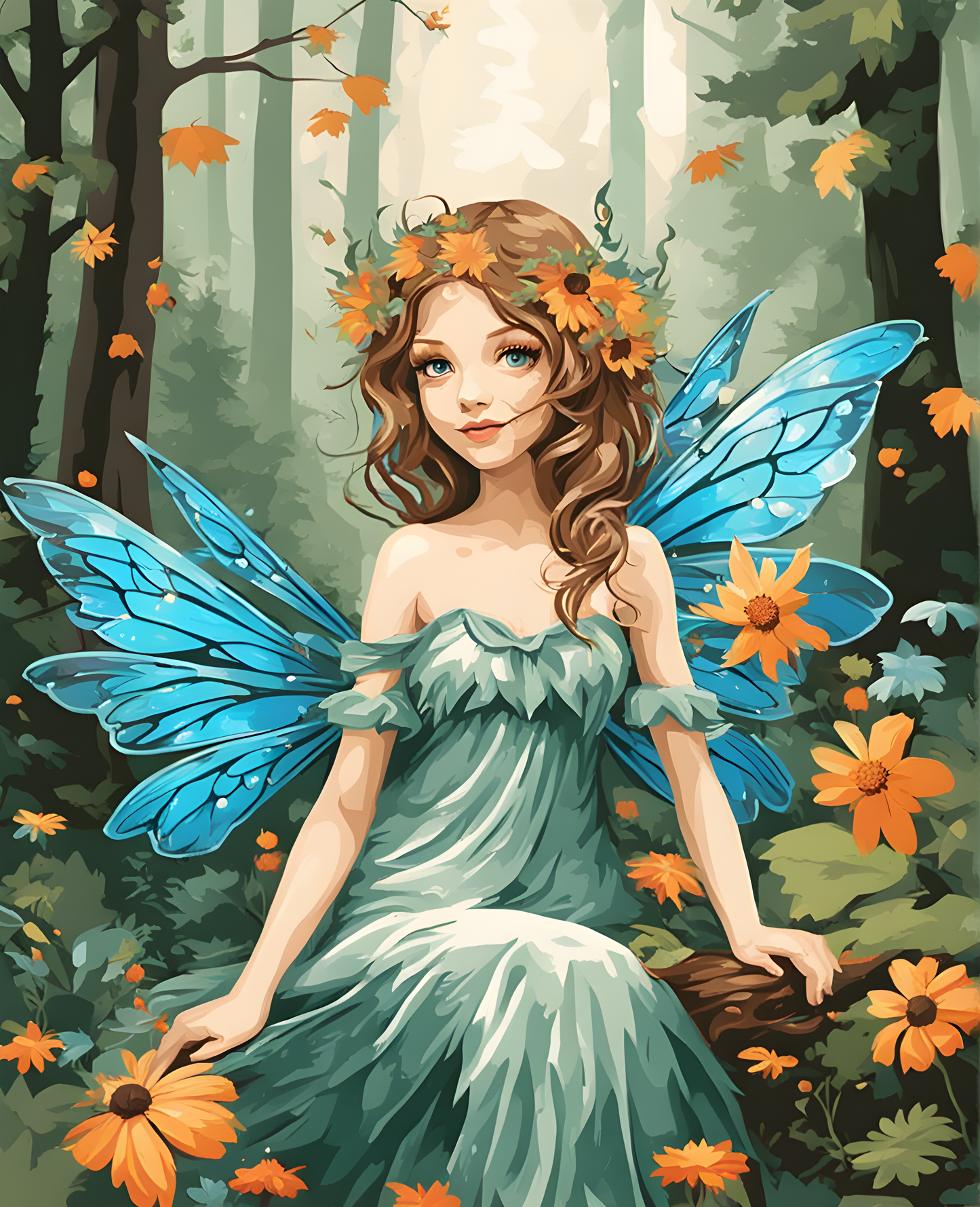 Forest Fairy (2) - Van-Go Paint-By-Number Kit