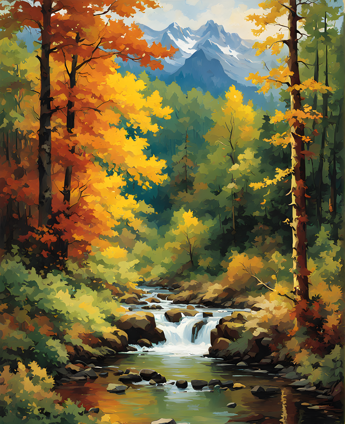 Forest Scene PD (1) - Van-Go Paint-By-Number Kit